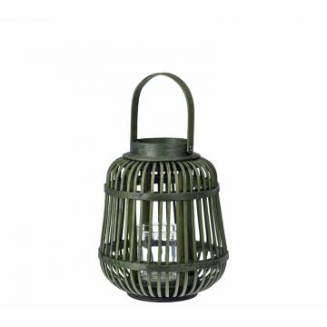 Φανάρι Bamboo σε πράσινο χρ.,24cm