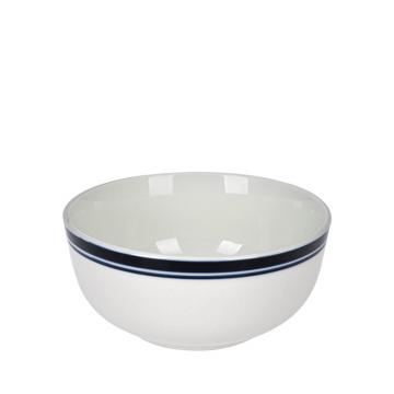 Μπολ πορσελάνης λευκό με μπλε ριγα 480ml 13x13x7