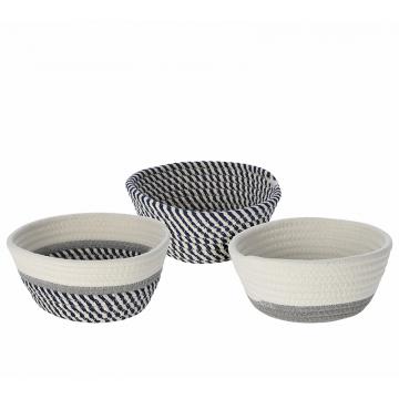 Καλαθάκια από σχοινί σε 3σχ.,18cm