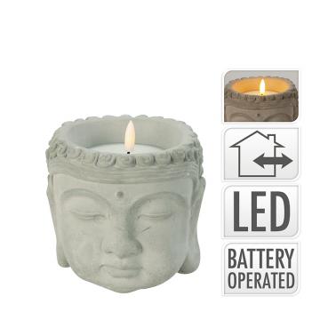 Κασπώ σχ.Βούδας με κερί LED 13cm