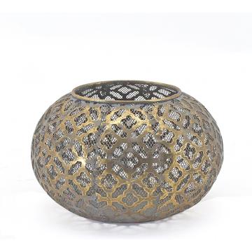 Φαναρι κεριου moroccan αντ.χρυσο, 20cm