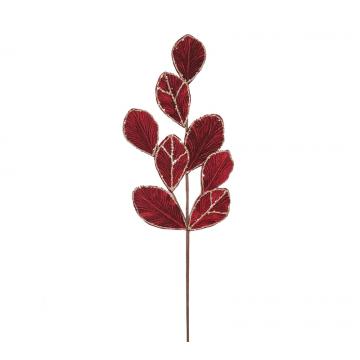 Magnolia leaf spray Burgundy,80cm
