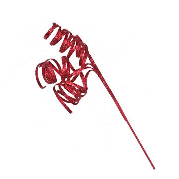 Curly spray red,80cm