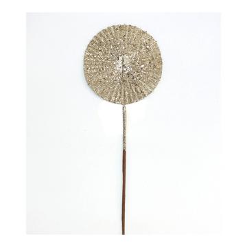 Coin beaded spray  Champagne,16x46cm