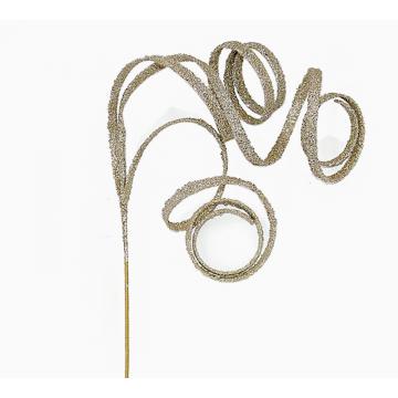 Long curly spray Champagne,110cm 