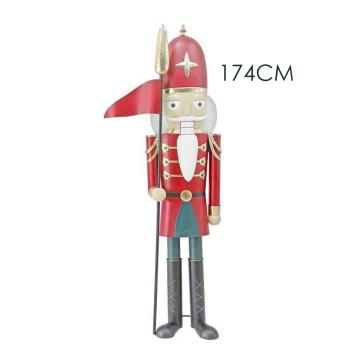 Καρυοθραύστης με σημαία κόκκινο,174cm