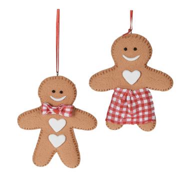 Στολίδι gingerbread Αγόρι & Κορίτσι,11cm