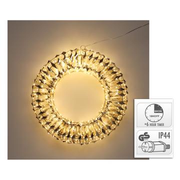Στεφάνι 38cm με 480led (IP44), θ.λευκό 
