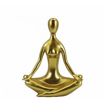Διακοσμητική φιγούρα Yoga σε χρυσό χρ.,24.5cm