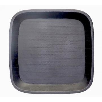 Τετραγωνος δίσκος με γείσο ανθρακί 45x45cm
