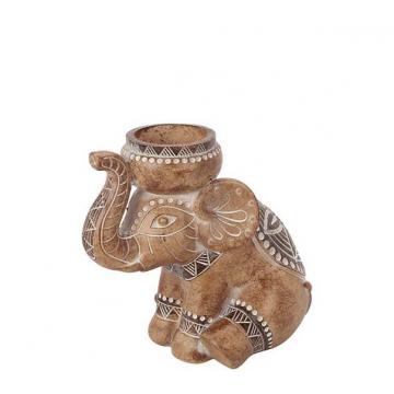 Κηροπηγιο ελεφαντας polyresin, 15x10x14cm