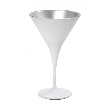 DIS. MAYA WHITE SILVER ΠΟΤΗΡΙ MARTINI ''ΚΩΝΙΚΟ'' ΛΕΥΚΟ-ΑΣΗΜΙ MAT 250CC 10,5Χ17,5ΕΚ
