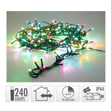 240Led-(IP44) 8 πρόγραμ., μνήμη,timer,πολυχρ.,18μ. 1800x x 