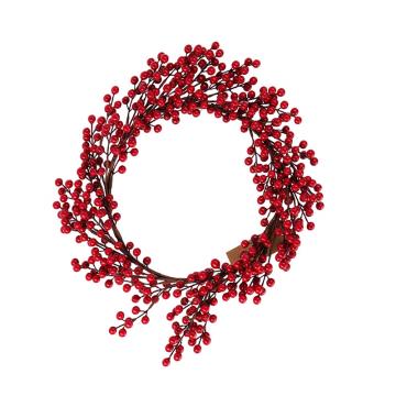 Στεφάνι με κόκκινα berries 50cm