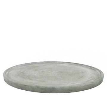 Κεραμική στρογγυλή βάση αν.γκρι 35cm