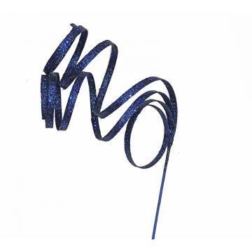 Κλαδί σπιράλ μπλε στρας 85cm