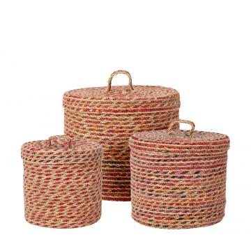 Πολύχρωμα κουτιά Seagrass S/3 τεμ. 20-22-25cm
