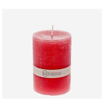 
Κερί κορμός ρουστίκ κόκκινο crimson 7x10cm