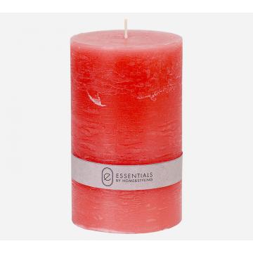 Κερί κορμός ρουστίκ κόκκινο crimson 9x15cm