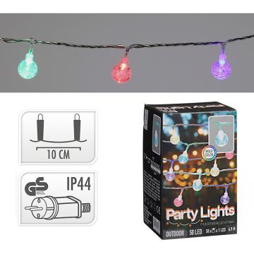 Πολύχρωμα Party lights 50τεμ.(μήκος 5 μ.) 180