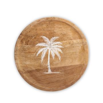 Πιατέλα mango με λευκό φοίνικα 30cm