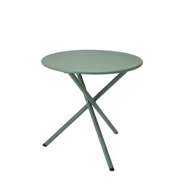 Στρογγυλό μεταλλικό τραπεζι δ.48xY48cm χρ.μέντας