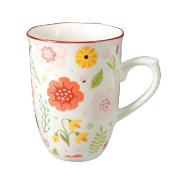 Κούπα 380ml σχ.flower,ακανόνιστο χείλος 9,2x9,2x11,8