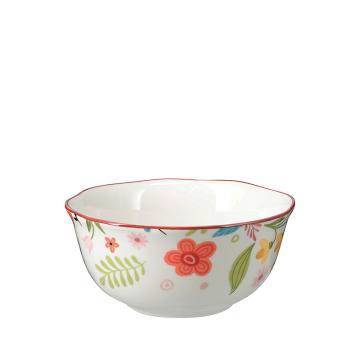 Μπολ 500ml σχ.flower,ακανόνιστο χείλος 14x14x6,3