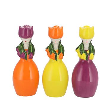 Κεραμικό βάζο "Tulip lady" σε 3 χρ.,22cm