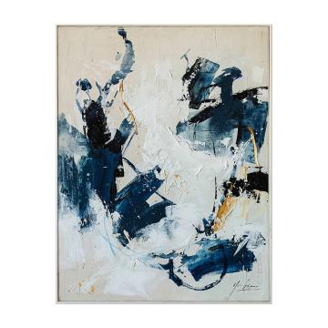 Αφηρημένο Hand paint με κορνίζα 4,5cm,90x120cm