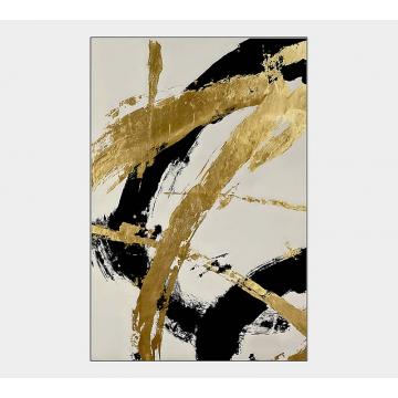 Αφηρημένο Hand paint με κορνίζα 3,8cm,80x100cm