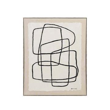 Χειροποίητος πίνακας με γραμμικό σχ.,60x80cm