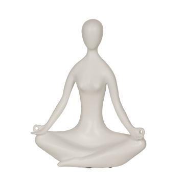 Διακοσμητική φιγούρα Yoga λευκό χρ.,24.5cm