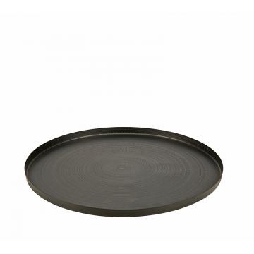 Μεταλλικός δίσκος μαύρος 28cm