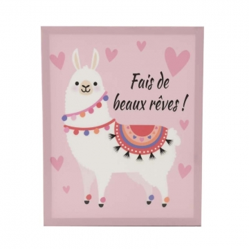 ΠΙΝΑΚΑΣ PRINTED CANVAS LOVE ΡΟΖ 40Χ50