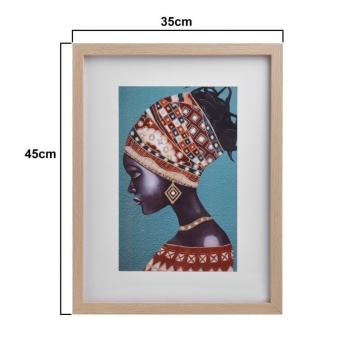 ΠΙΝΑΚΑΣ ΜΕ ΠΛΑΙΣΙΟ PRINTED CANVAS ΓΥΝΑΙΚΕΙΑ ΦΙΓΟΥΡΑ 35Χ45X2