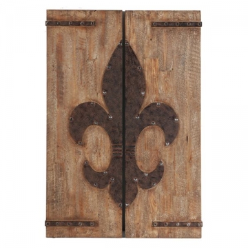 Artekko Sreaps Πάνελ Διακοσμητικά "Fleur De Lis" Σετ/2 (40x3x120)cm