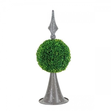 Artekko Boxwood Πράσινος Πλαστικός Τεχνητός Πύξος σε Μεταλλική Βάση (17.8x17.8x43.2)cm