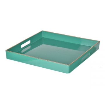 Artekko Tray Πλαστικός Πράσινος Δίσκος Σερβιρίσματος (33x33x4)cm