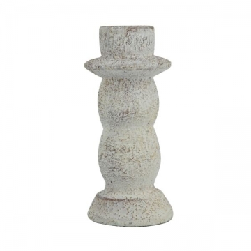 Artekko Cement Κηροπήγιο Τσιμεντένιο Λευκό (7.5x7.5x16.5)cm