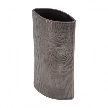Artekko Zebra Γκρι Μεταλλικό Βάζο (15.5x7x31)cm