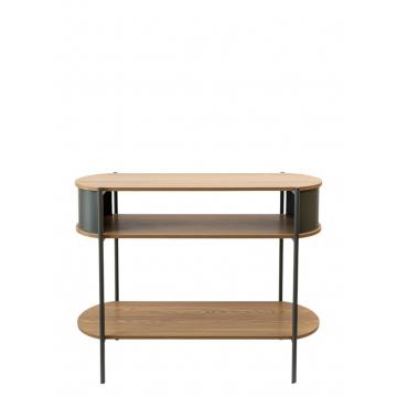ΜΕΤΑΛΛΙΚΗ ΚΟΝΣΟΛΑ ΧΑΚΙ ΜΕ MDF PB 100X39X76EK