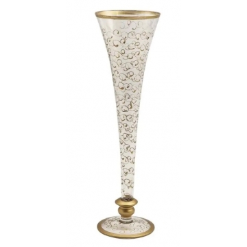 Artekko Fleur Διακοσμητικό Γυάλινο Βάζο 11cm 4.00x4.00x11.00