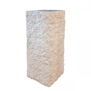 Artekko Solid Μπεζ Κίονας Ανθοστήλη από Terrazzo (35x35x90)cm