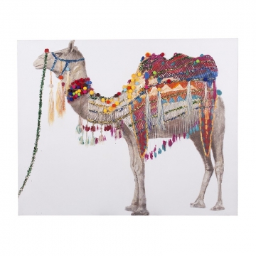 Πίνακας καμβάς καμήλα Boho style 150Χ4Χ120 