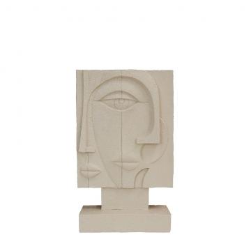 ΦΙΓΟΥΡΑ ΓΕΩΜΕΤΡΙΚΗ CUBISM ΛΕΥΚΗ 16,4Χ7,3Χ26,9ΕΚ