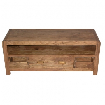Artekko Noosdi Ξύλινο Μασίφ Έπιπλο Τηλεόρασης (115x40x47)cm