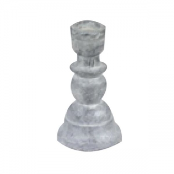 Artekko Cement Γκρι Τσιμεντένιο Κηροπήγιο (13x13x24)cm