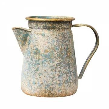 Artekko Pitcher Μεταλλική Διακοσμητική Κανάτα με Οξείδωση (17x12x20)cm