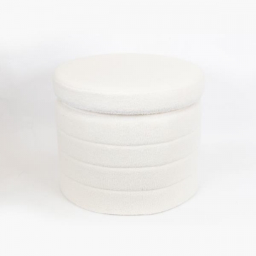 ΣΚΑΜΠΟ ΒΕΛΟΥΔΟ ΛΕΥΚΟ ΑΝΑΔΙΠΛΟΥΜΕΝΟ 56x56x45cm